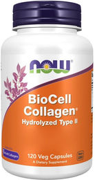 Now Foods Biocell Collagen Typ II Kapseln mit Huhn, vegetarisch und glutenfrei, 120 Kapseln – Bild 1 von 2