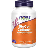 Produktbild von Now Foods Biocell Collagen Typ II Kapseln mit Huhn, vegetarisch und glutenfrei, 120 Kapseln