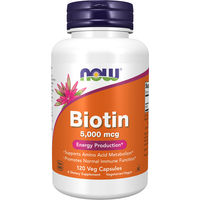 Produktbild von Now Foods Biotin 5000 mcg Vegan Kapseln 120 Stück