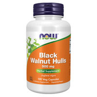 Produktbild von NOW Foods Black Walnuts Kapseln 500 mg 100 Stück