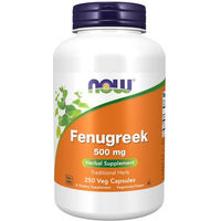 Produktbild von Now Foods Bockshornklee 500 mg Kapseln Bio vegetarisch glutenfrei 250 Stück