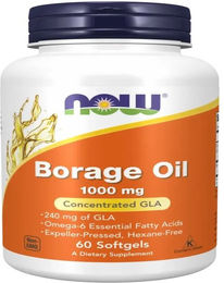 NOW FOODS Borretschöl 1000 mg Kapseln 60 Stück – Bild 1 von 1