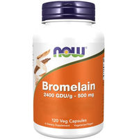 Produktbild von Now Foods Bromelain 500 mg Kapseln vegan 120 Stück