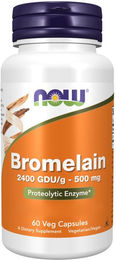 Now Foods Bromelain 500 mg Kapseln vegan vegetarisch 60 Stück – Bild 1 von 2