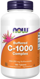 Now Foods Buffered C-1000 Complex Vitamin C Calciumascorbat 1000 mg vegetarische Tabletten 60 Stück – Bild 1 von 2