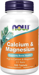 NOW FOODS Calcium & Magnesium Komplex vegetarische Tabletten – Bild 1 von 1