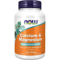 Produktbild von NOW FOODS Calcium & Magnesium Komplex vegetarische Tabletten
