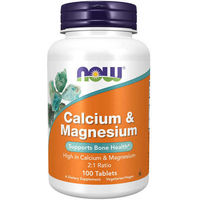 Produktbild von Now Foods Calcium und Magnesium Tabletten 100 Stück