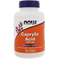 Produktbild von Now Foods Caprylsäure 600 mg mit MCT-Öl 100 Kapseln