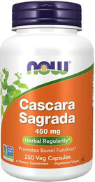 Now Foods Cascara Sagrada 450 mg Kapseln vegetarisch 250 Stück – Bild 1 von 2