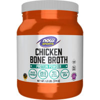 Produktbild von NOW Foods Chicken Protein Bone Broth Pulver ohne Zusatzstoffe