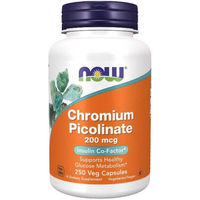 Produktbild von Now Foods Chrom Picolinat 200 mcg Vegan Kapseln 250 Stück
