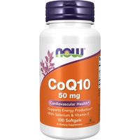 Produktbild von NOW Foods Coenzym Q10 50 mg mit Vitamin E und Selen Kapseln 100 Stück