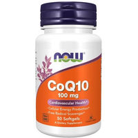 Produktbild von Now Foods Coenzym Q10 Ubiquinon 100 mg Kapseln 50 Stück