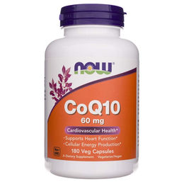 Now Foods Coenzym Q10 Ubiquinon 60 mg 180 Kapseln – Bild 1 von 3