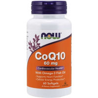 Produktbild von NOW FOODS CoQ10 mit Omega-3 Kapseln 60 mg 130 Kapseln