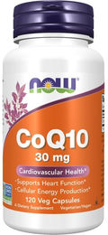 Now Foods CoQ10 Ubiquinon 30 mg Kapseln vegetarisch glutenfrei 120 Stück – Bild 1 von 1