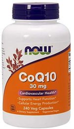 NOW Foods CoQ10 Ubiquinon 30 mg Vegan Kapseln 240 Stück – Bild 1 von 1