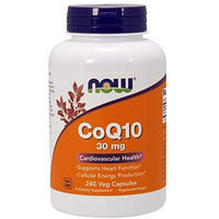 Produktbild von NOW Foods CoQ10 Ubiquinon 30 mg Vegan Kapseln 240 Stück