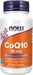 NOW FOODS CoQ10 Ubiquinon Vegetarische Kapseln 100 mg 60 Stück – Bild 1 von 1