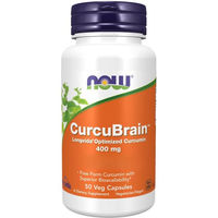 Produktbild von Now Foods CurcuBrain Kurkuma-Wurzelextrakt 400 mg vegetarische Kapseln