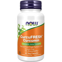 Produktbild von NOW FOODS CurcuFRESH Curcumin Extrakt vegetarische Kapseln 60 Stück