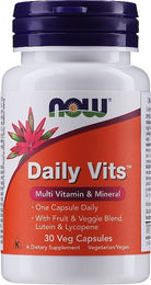 Now Foods Daily Vits Multivitamin und Multimineral Kapseln vegan 30 Stück – Bild 1 von 2
