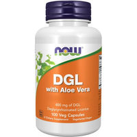Produktbild von Now Foods DGL Decylcyrrhiziniertes Süßholzextrakt mit Aloe Vera vegetarische Kapseln