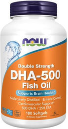 Now Foods DHA-500 Omega-3 Kapseln mit 750 mg DHA 180 Kapseln – Bild 1 von 2