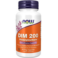 Produktbild von Now Foods DIM Diindolylmethan 200 mg Kapseln vegan vegetarisch 90 Stück
