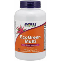 Produktbild von NOW FOODS Ecogreen Multi Eisenfrei Vegan 180 Kapseln