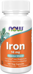 Now Foods Eisen Bisglycinat vegetarische Kapseln 120 Stück – Bild 1 von 1