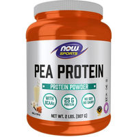 Produktbild von Now Foods Erbsenprotein Pulver Vanille-Toffee zuckerfrei