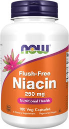 NOW Foods Flushfree Niacin 250 mg Kapseln mit pflanzlichem Ursprung – Bild 1 von 2