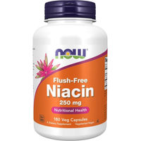 Produktbild von NOW Foods Flushfree Niacin 250 mg Kapseln mit pflanzlichem Ursprung