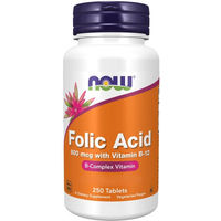 Produktbild von Now Foods Folsäure 800 mcg vegane Tabletten 250 Stück