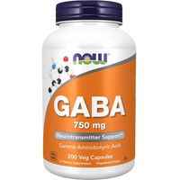 Produktbild von Now Foods GABA 200 mg Kapseln vegan und vegetarisch