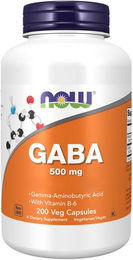 Now Foods GABA 500 mg vegetarische Kapseln – Bild 1 von 2