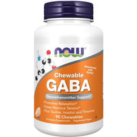 Produktbild von Now Foods GABA Lutschtabletten Vegan Vegetarisch 90 Stück
