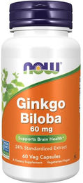 Now Foods Ginkgo Biloba 60 mg Kapseln vegetarisch 120 Stück – Bild 1 von 1