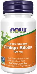 Now Foods Ginkgo Biloba Kapseln 120 mg vegetarisch – Bild 1 von 2