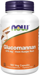 Now Foods Glucomannan 575 mg vegetarische Kapseln 180 Stück – Bild 1 von 2