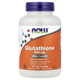 Now Foods Glutathion 500 mg Kapseln vegan glutenfrei 120 Stück – Bild 1 von 4