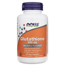 Now Foods Glutathion 500 mg Kapseln vegan glutenfrei 60 Stück – Bild 1 von 4