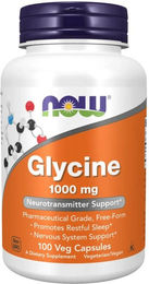 Now Foods Glycin Vegetarische Kapseln – Bild 1 von 2