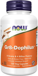 Now Foods Gr8-Dophilus Probiotika vegetarische Kapseln 120 Stück – Bild 1 von 2