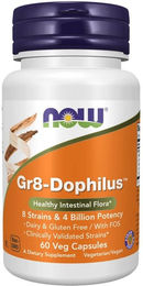 Now Foods Gr8-Dophilus Probiotika vegetarische Kapseln 60 Stück – Bild 1 von 1