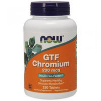 Produktbild von NOW Foods GTF Chrom 200 mcg Tabletten 250 Stück