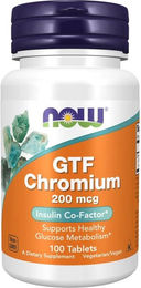 Now Foods GTF Chrom Tabletten vegetarisch 100 Stück – Bild 1 von 1