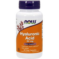 Produktbild von Now Foods Hyaluronsäure mit MSM 50 mg und 450 mg in 60 vegetarischen Kapseln